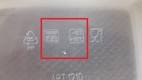bestuurder Afdaling foto Plastic bakjes in magnetron | Welk icoontje moet aanwezig zijn?